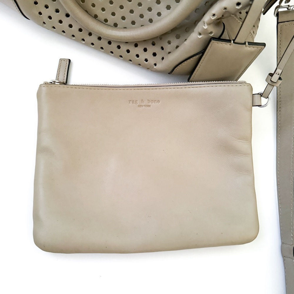 Rag & Bone Small Flight Perforated Leather Satche… - image 8